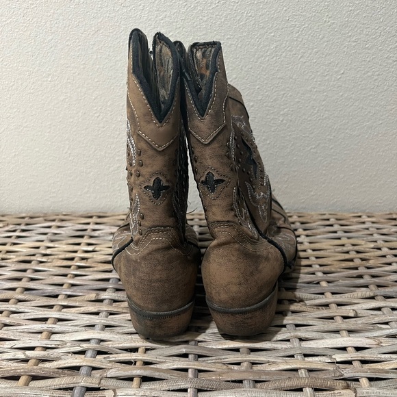 Laredo kids size 10 Western Cowboy Boots with Embroidery, GUC, rodeo, horses - Picture 4 of 7